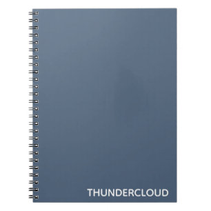 Blauer Graue Farbe von Thundercloud Notizblock