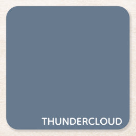 Blauer Graue Farbe von Thundercloud Rechteckiger Pappuntersetzer