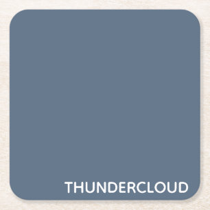 Blauer Graue Farbe von Thundercloud Rechteckiger Pappuntersetzer
