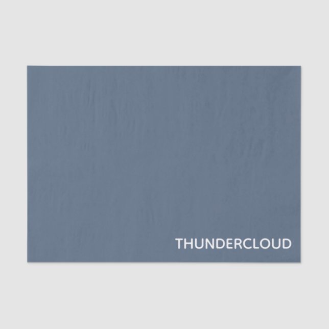 Blauer Graue Farbe von Thundercloud Seidenpapier (Vorderseite)