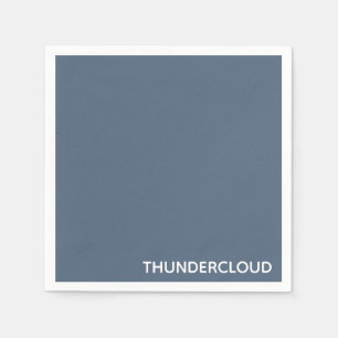Blauer Graue Farbe von Thundercloud Serviette