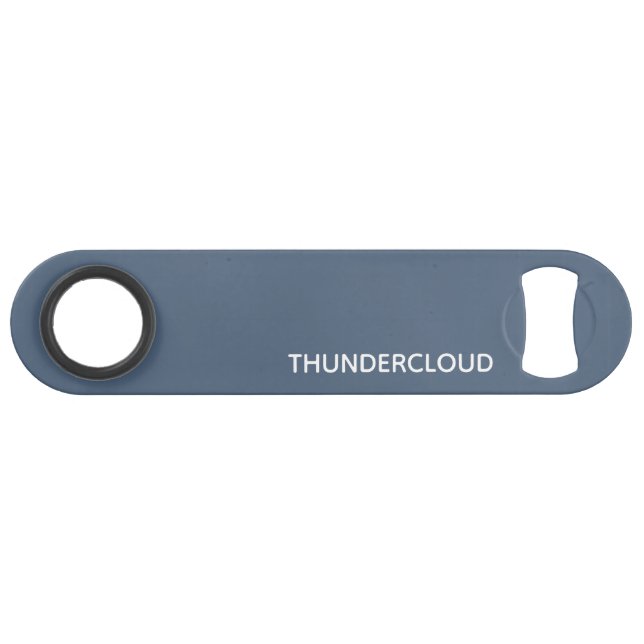 Blauer Graue Farbe von Thundercloud Speed Flaschenöffner (Vorderseite (Horizontal))