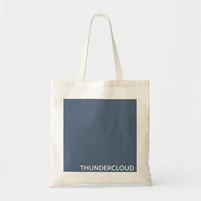 Blauer Graue Farbe von Thundercloud Tragetasche (Vorne)