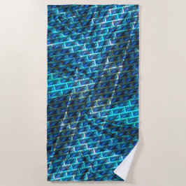Blauer grauer, gerber oder gelber Ziegeleffekt Strandtuch