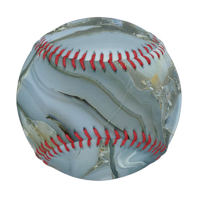 Blauer grauer Marmor mit Goldvene Baseball (Vorderseite)