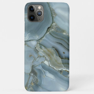 Blauer grauer Marmor mit Goldvene Case-Mate iPhone Hülle