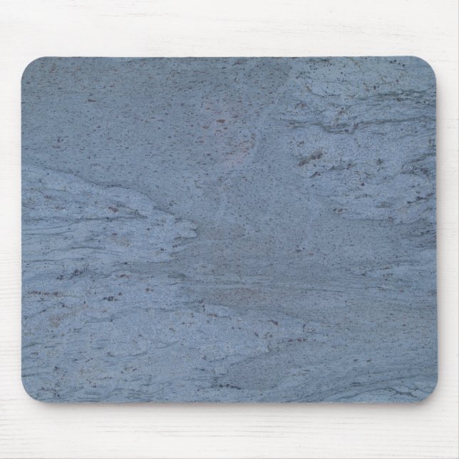 Blauer grauer Marmor Swirled Mousepad (Vorne)
