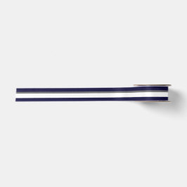 Blauer Graustreifen und weißer Streifen Satinband