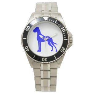 Blauer Great Dane Armbanduhr