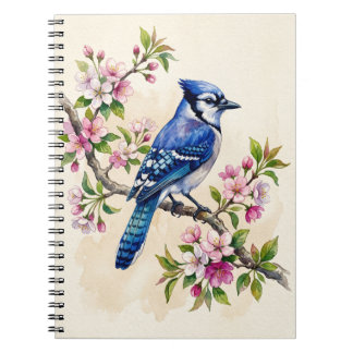 Blauer Häher Vogel Notizblock
