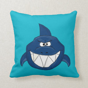 Blauer Haifisch Kissen