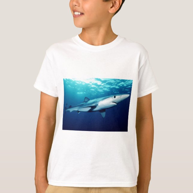 Blauer Haifisch T-Shirt (Vorderseite)