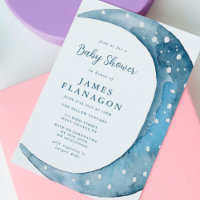 Blauer Halbmond | Boy Baby Dusche