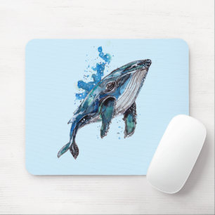 Blauer Hampenwal Mousepad