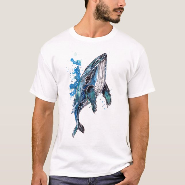 Blauer Hampenwal T-Shirt (Vorderseite)