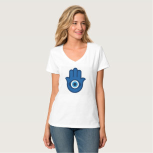 ✋ 💙 blauer Hand von Fatima - Ein Symbol für Schut T-Shirt