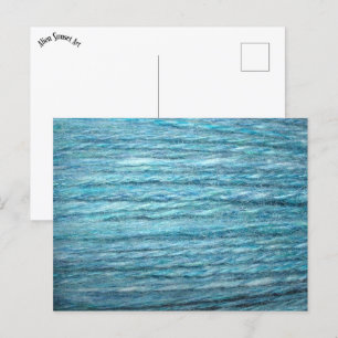 Blauer Handspann Postkarte