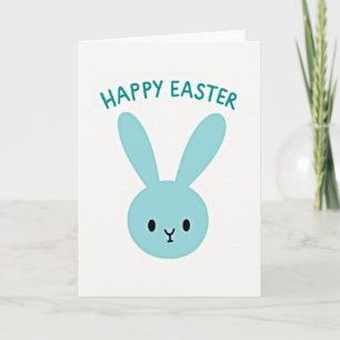 Blauer Hase Frohe Ostern Karte