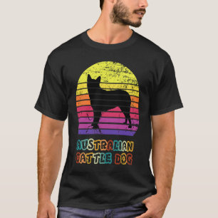 Blauer Heeler Australischer Cattle Hund Vintage So T-Shirt