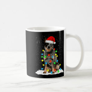 Blauer Heeler Weihnachtslicht Lustiges Geschenk fü Kaffeetasse