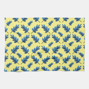 Blauer Herbst Geschirrtuch