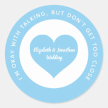 Blauer Herz-Farbcode für Hochzeitsskala