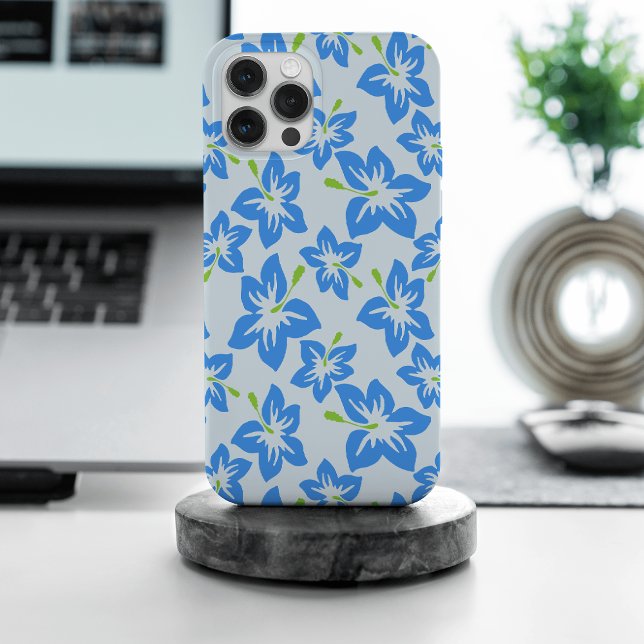 Blauer Hibiskus, Blumen, Muster von Blume Case-Mate iPhone Hülle (Von Creator hochgeladen)