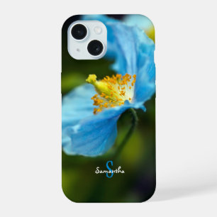Blauer Himalaya-Mohn-Handyhülle iPhone 15 Hülle