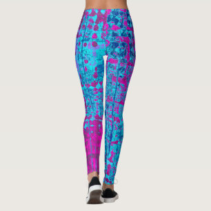 Blauer Himbeere Leggings