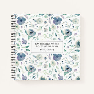Blauer Himmel Blumenbeete Terrasse Notizbuch