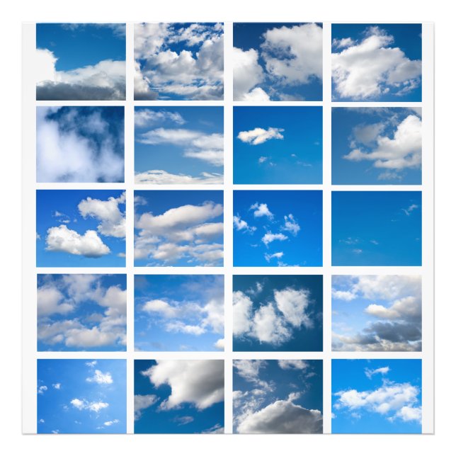 Blauer Himmel Fotodruck (Vorne)