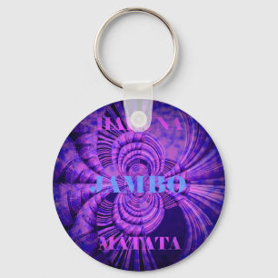 Blauer Himmel Hakuna Matata Kenia Giraffe  Wandbil Schlüsselanhänger