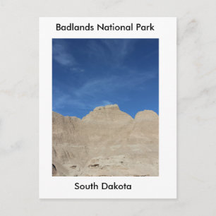 Blauer Himmel in den Badlands Postkarte
