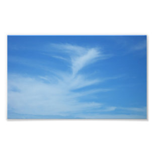 Blauer Himmel mit Abstrakten Wolken-Foto Fotodruck