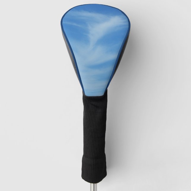 Blauer Himmel mit Abstrakten Wolken-Foto Golf Headcover (Vorderseite)