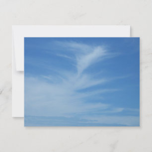 Blauer Himmel mit Abstrakten Wolken-Foto Karte
