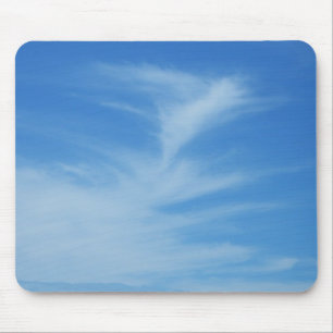 Blauer Himmel mit Abstrakten Wolken-Foto Mousepad