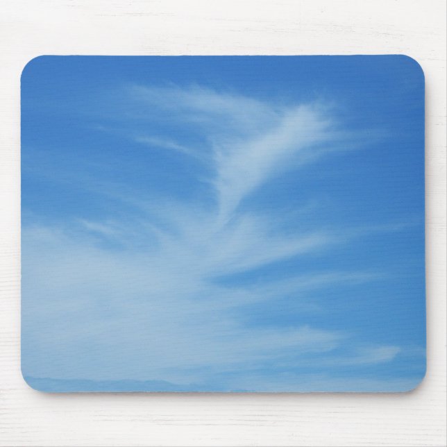 Blauer Himmel mit Abstrakten Wolken-Foto Mousepad (Vorne)