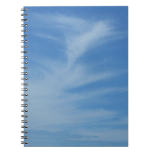 Blauer Himmel mit Abstrakten Wolken-Foto Notizblock