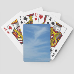Blauer Himmel mit Abstrakten Wolken-Foto Spielkarten