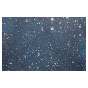 Blauer Himmel mit Stern-Gewebe Stoff