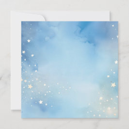 Blauer Himmel mit Sternen Einladung