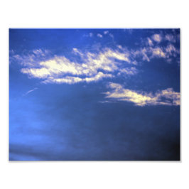 Blauer Himmel mit Wolken Fotodruck