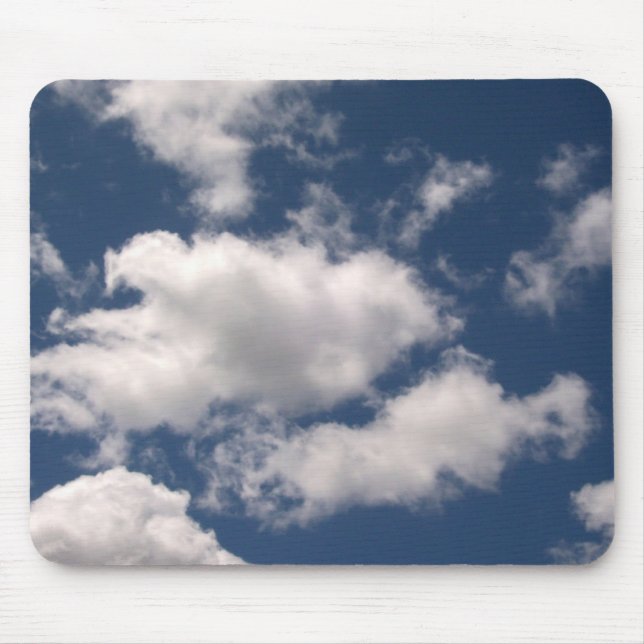 Blauer Himmel mit Wolken Mousepad (Vorne)