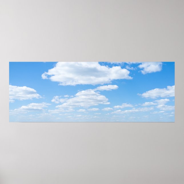 Blauer Himmel Poster (Vorne)