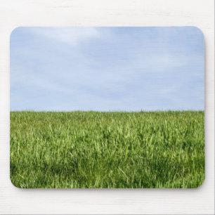 Blauer Himmel und grünes Gras (Tag der Erde ist je Mousepad