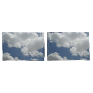 Blauer Himmel-und Kissenbezug