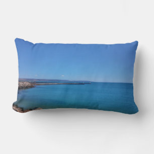 Blauer Himmel und Ozeanlandschaft-Wurfkissen Lendenkissen