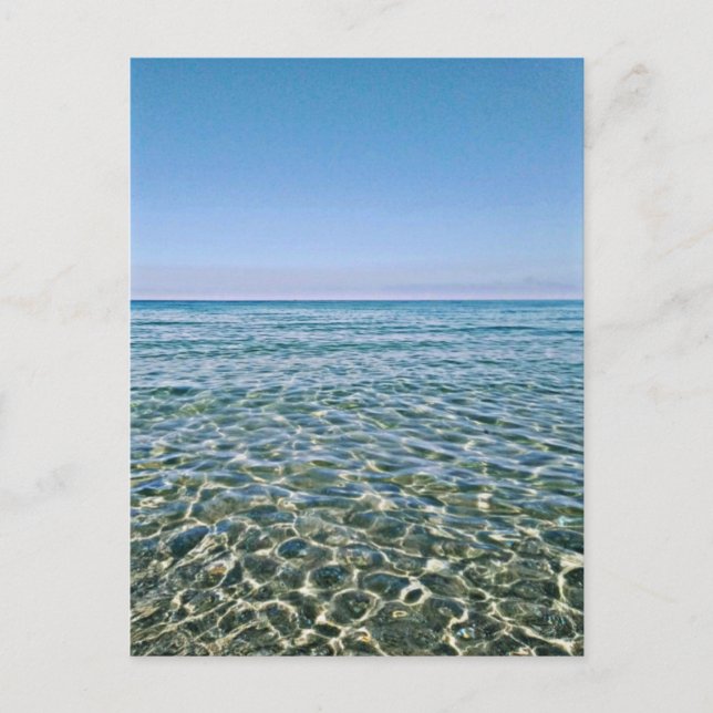 Blauer Himmel und schöne, ruhige Ostsee Postkarte (Vorderseite)