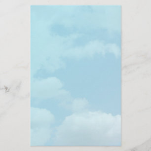 Blauer Himmel und weiße Wolken Briefpapier